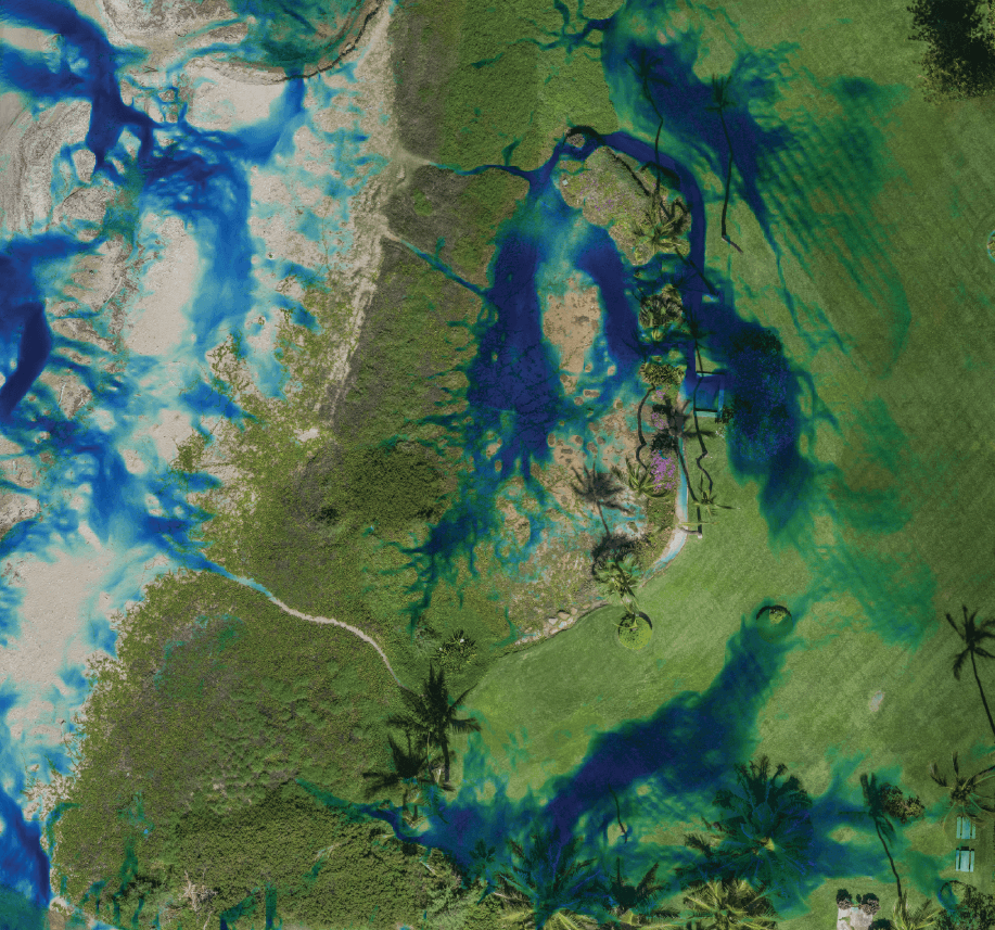Hydrological Flow Map Maui